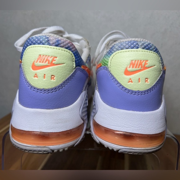 Nike Air Max Excee Bright Tie Dye Purple Orange White Lace Up Sneaker Size 9 - Picture 4 of 8